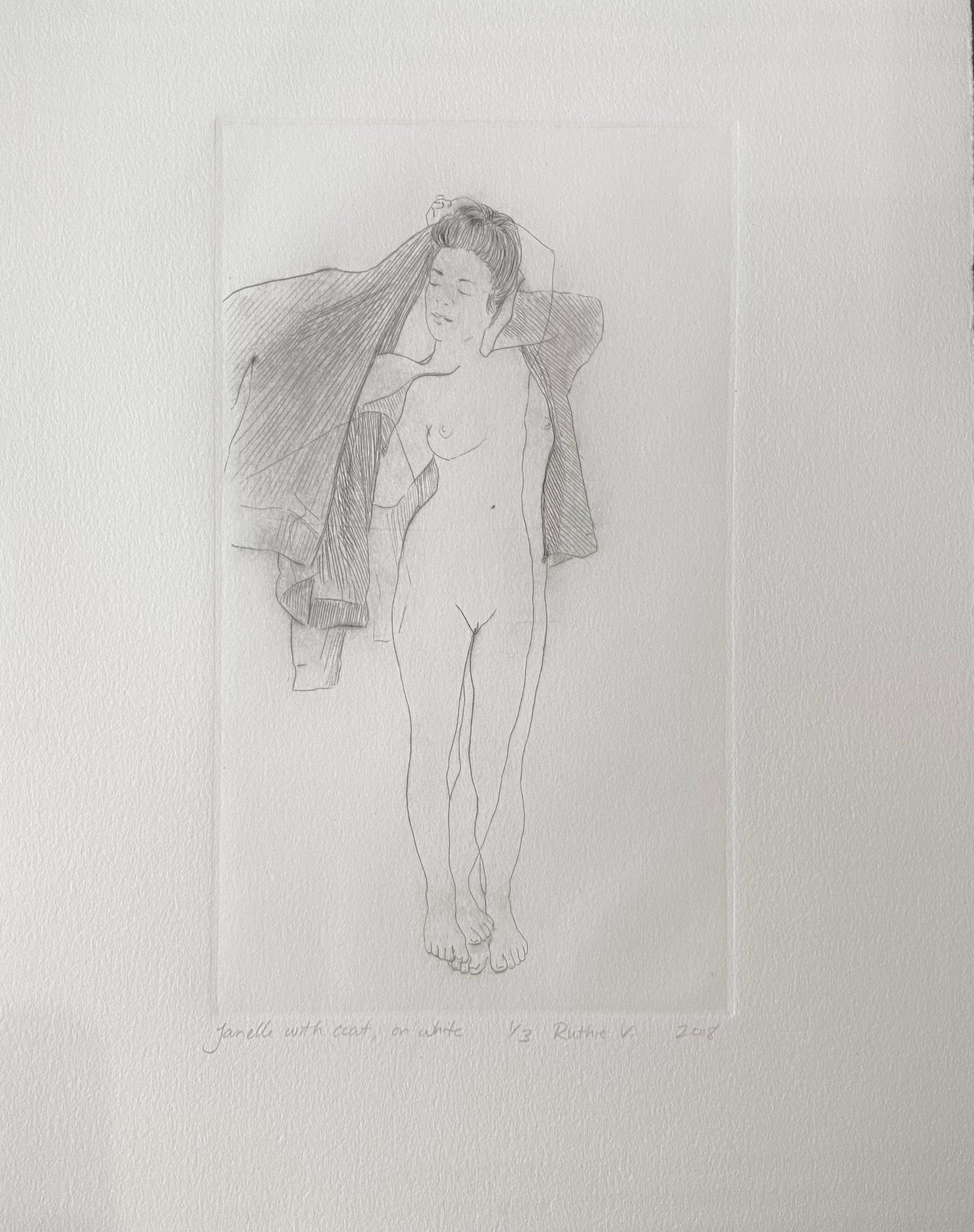 Ruthie V. • Janelle with Coat, On White (1/3)