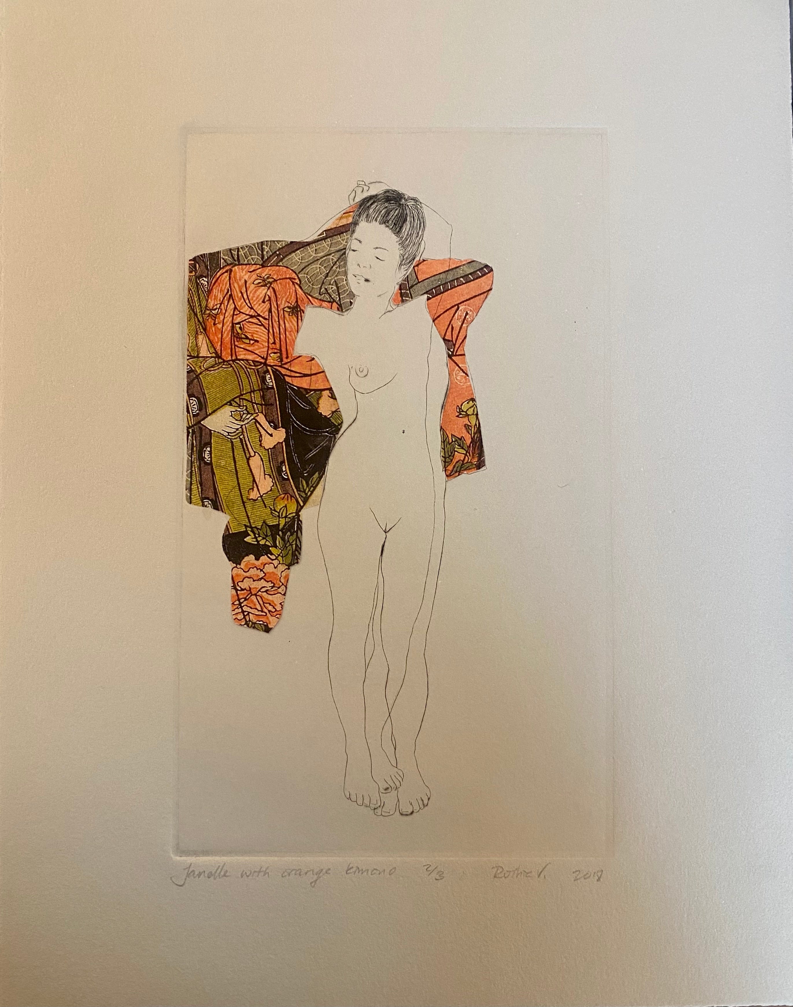 Ruthie V. • Janelle with Orange Kimono (2/3)